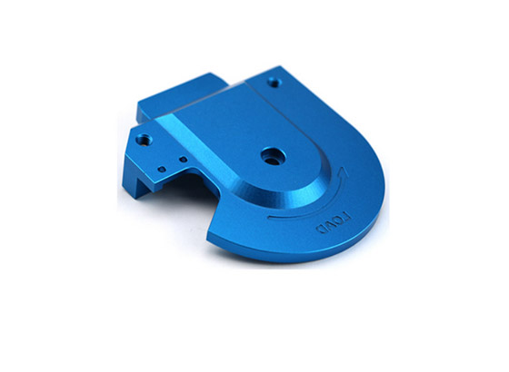 CNC machined parts - 6061 aluminum cnc machined parts, Precision machined blue anodized metal parts, cnc billet aluminum machined parts, DGHY-0043