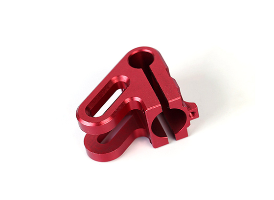 CNC machined parts - CNC services anodized aluminum milling; cnc anodized aluminum parts; Red anodized bike parts, red anodized aluminum knob, DGHY-0047