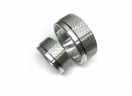 Hardware Fittings - Knurled aluminum knobs, diamond knurl, knurled sleeve, knurled tube, aluminum knurled knob, DGHY-0049